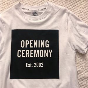 NWOT Opening Ceremony Box Logo Tee